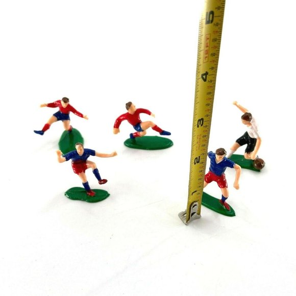 Vintage Soccer Team Cupcake Cake Toppers Set Of 5 Party Decor - Picture 4 of 5